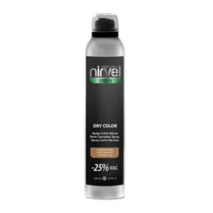 SPRAY CUBRECANAS DRY COLOR CASTAÑO CLARO NIRVEL 300 ML.