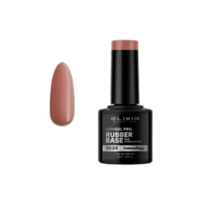 ESMALTE SEMI GEL ELIXIR 8 ML. BASE RUBBER CAMOUFLAJE Nº 1039