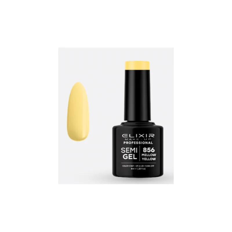 ESMALTE SEMI GEL ELIXIR 8 ML. MELLOW YELLOW Nº 856