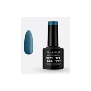 ESMALTE SEMI GEL ELIXIR 8 ML. PRUSSIAN BLUE  Nº 979