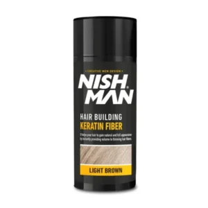 FIBRAS CAPILARES NISHMAN 21gr. – KERATIN FIBER COLOR CASTAÑO CLARO