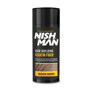 FIBRAS CAPILARES NISHMAN 21gr. – KERATIN FIBER COLOR CASTAÑO MEDIO