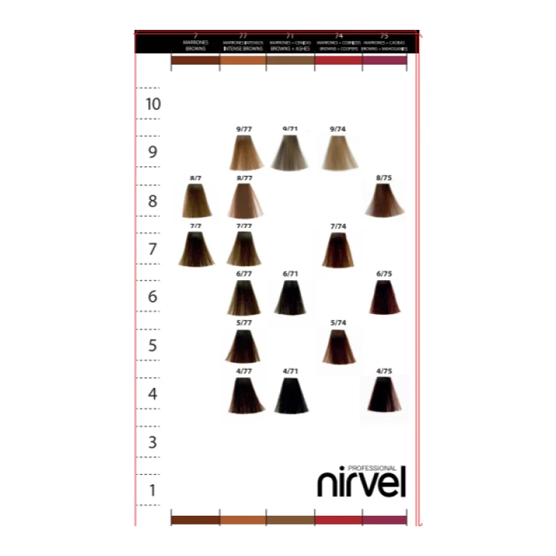 TINTE NIRVEL NATURE SIN AMONIACO Nº 7,74 100ML - Imagen 3