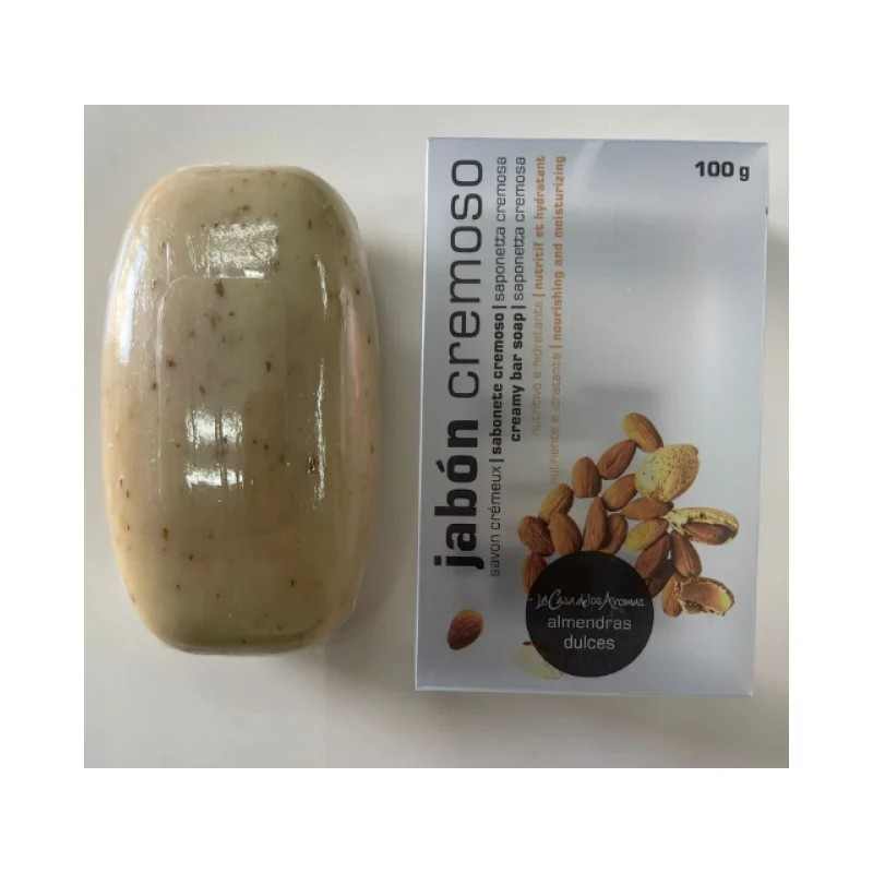 JABÓN CREMOSO DE ALMEDRAS DULCES 100 GR. - Imagen 2