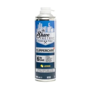 ACEITE SPRAY THE SHAVE FACTORY CLIPPERCARE PLUS 6 EN 1 LIMÓN