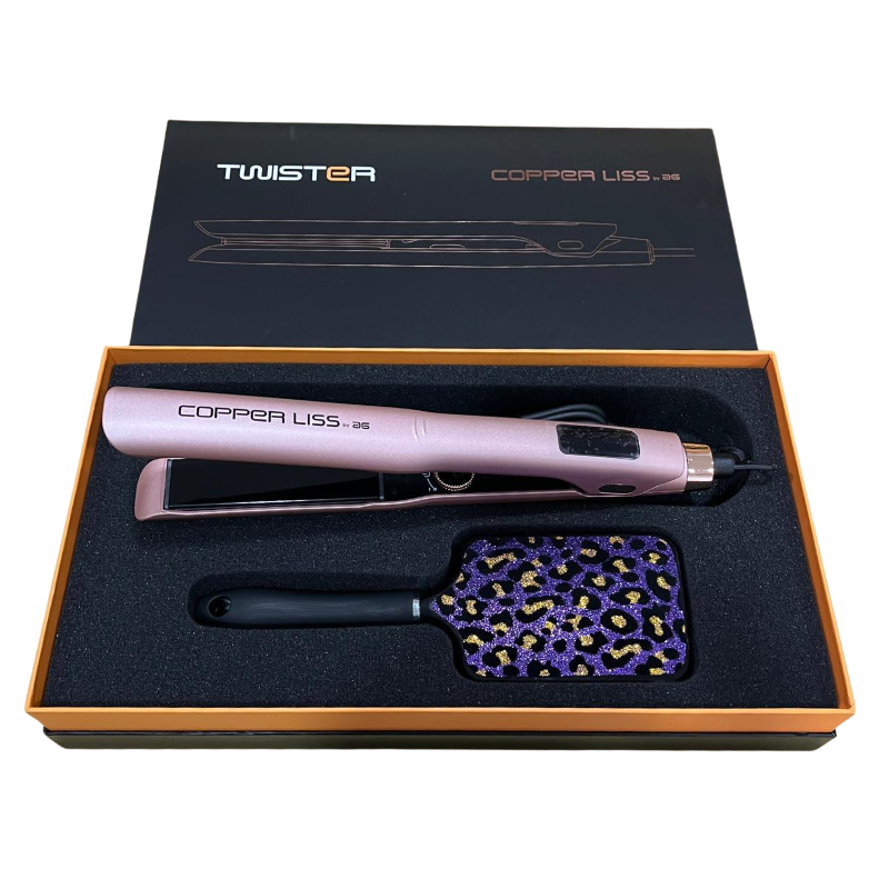 PLANCHA TWISTER COPPER LISS GOLDEN ROSE ASUER - Imagen 3